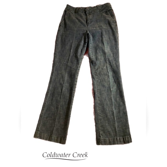 Coldwater Creek pantalon en lin mélangé jambes larges femme